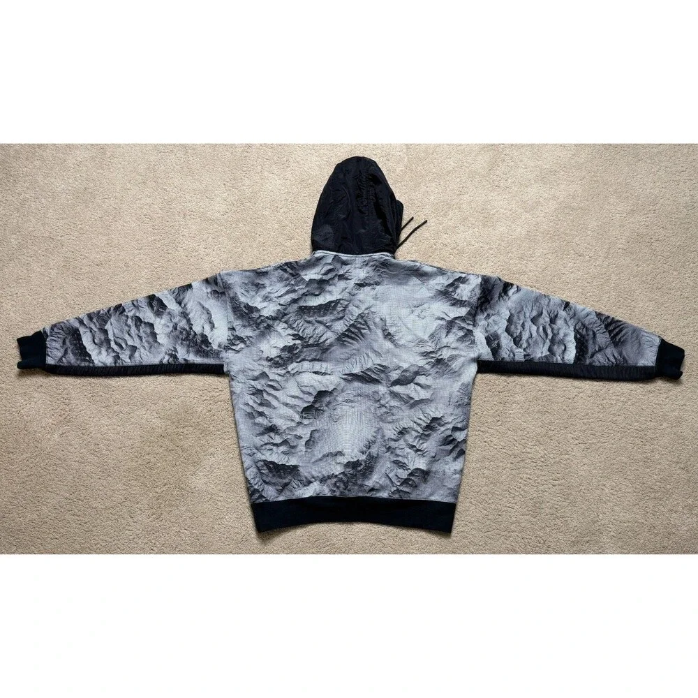 Air Jordan 23 Engineered Grid Printed 1/4 Zip Pullover Hoodie CU9148-100 Size L